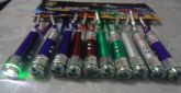 Chaveiro Lanterna Laser Pointer 2 Led C/ Mosquetão Funcional